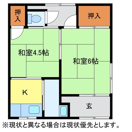 中部町二丁目23番1貸家群の物件間取画像